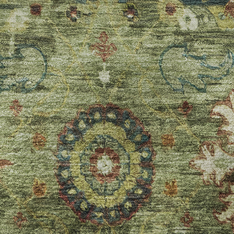 Premium Machine Washable Alaina AMF1927 Global Rug, Rectangle 1'8" x 2'6"