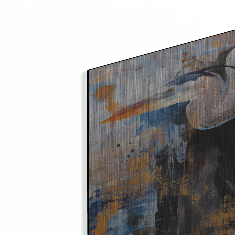 Mur de luxe en métal «Blue leader» par Design Fabrikken, H 12 po x l 24 po