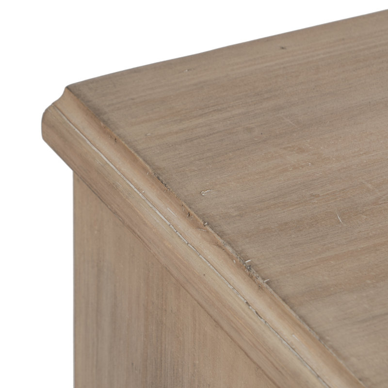 Melousia 48cm W Solid Wood Bedside Table