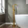 Cove 1 Handle Bathroom Freestanding Tub Filler with Diverter