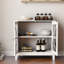 Armoire de rangement polyvalente - Armoire de cuisine à double porte en verre. Aspect rustique, pieds fuselés. , Peint. Blanc, facile à construire. Espace abondant avec portes de style maison. Beaucoup d'espace. Construction,