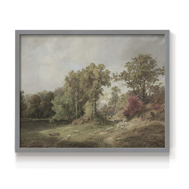 Paysages rétro-CCLXIX - reproduction encadrée, H 22 po x l 28 po