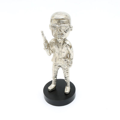 Decorative Aluminium Sculpture On Base-5X5x13"