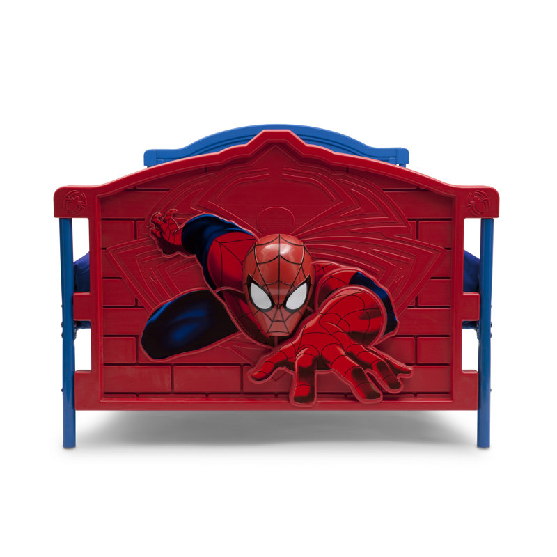 Action-Packed Spider-Man Metal Twin Bed with Drawer and Headboard