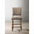 Stevi Upholstered Counter Stool with Solid Wood Frame