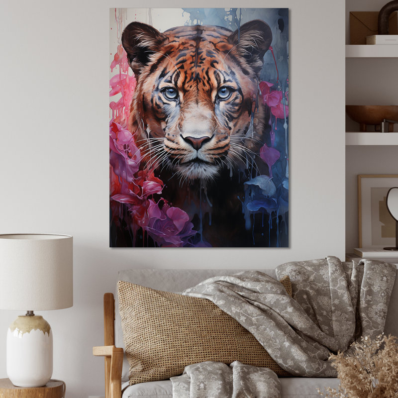«White Pink Panther», reproduction sur toile, H 32 po x l 24 po x P 1 po, Toile tendue