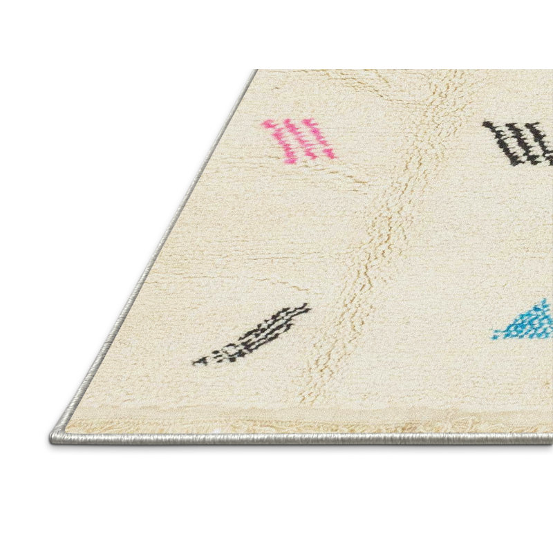 Abstract Indoor Rug, Rectangle 7' x 9'