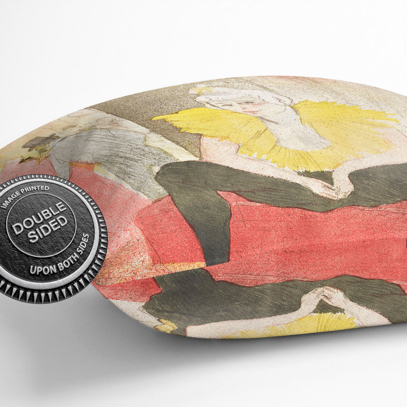 The Seated Clowness Scatter Cushion with Filling, 40cm H x 40cm W x 15cm D