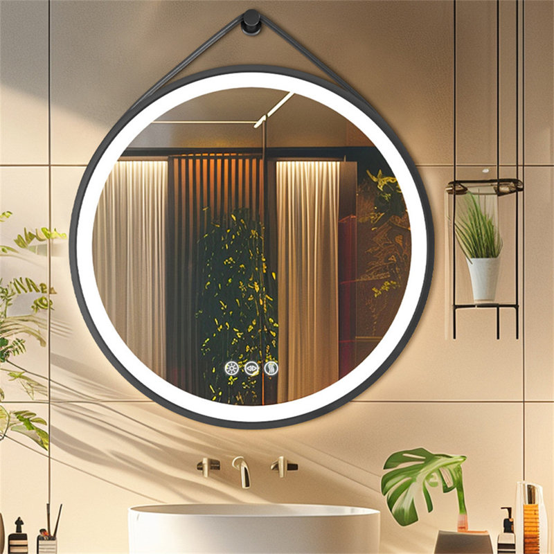 Darita Aluminium Round Mirror, 80cm x 80cm