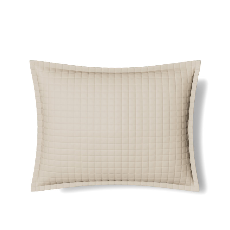 Ready-to-Bed Solid Color 100% Lyocell Sham, Standard Sham, Pumice