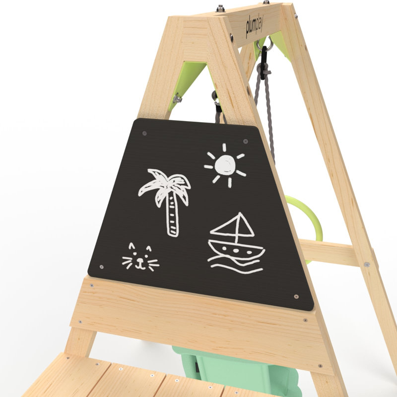 Centre de jeu en bois prune pour enfant