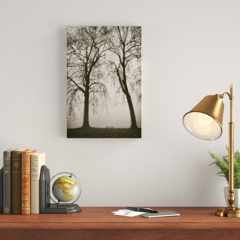 Trees in Fog II by Jody Stuart - Photograph Print, 46cm H x 30cm W, Wrapped Canvas