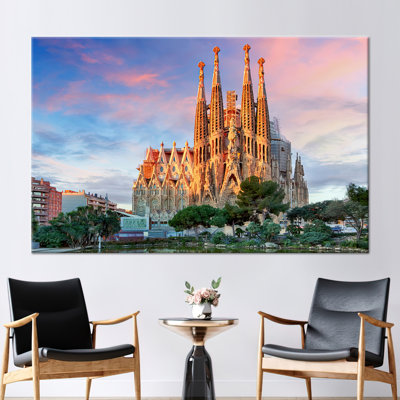 Antoni Gaudi Inspired Barcelona UNESCO Canvas Wall Art for Home Decor Gift