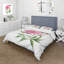 Pivoines roses rétro - ensemble de housse de couette traditionnel - microfibre de polyester-66391761