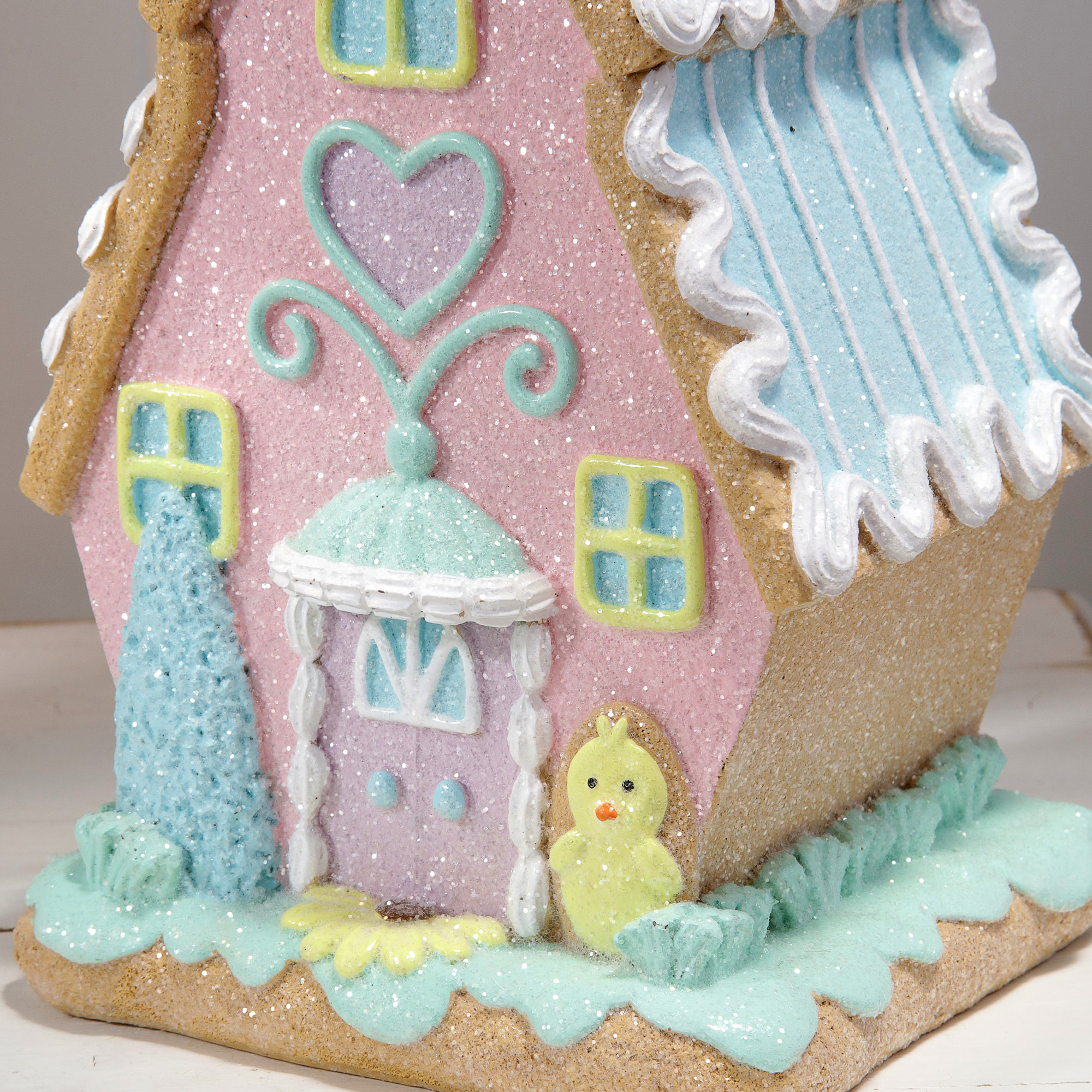 8-9" Resin Sugared Easter House