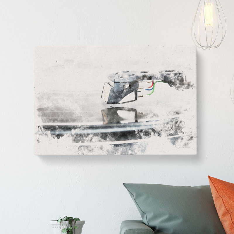 Needle of the Record Player - Wrapped Canvas, 40cm H x 60cm W x 3cm D