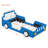 Twin Size Race Car-Shaped Platform Bed with Wheels-1664231529