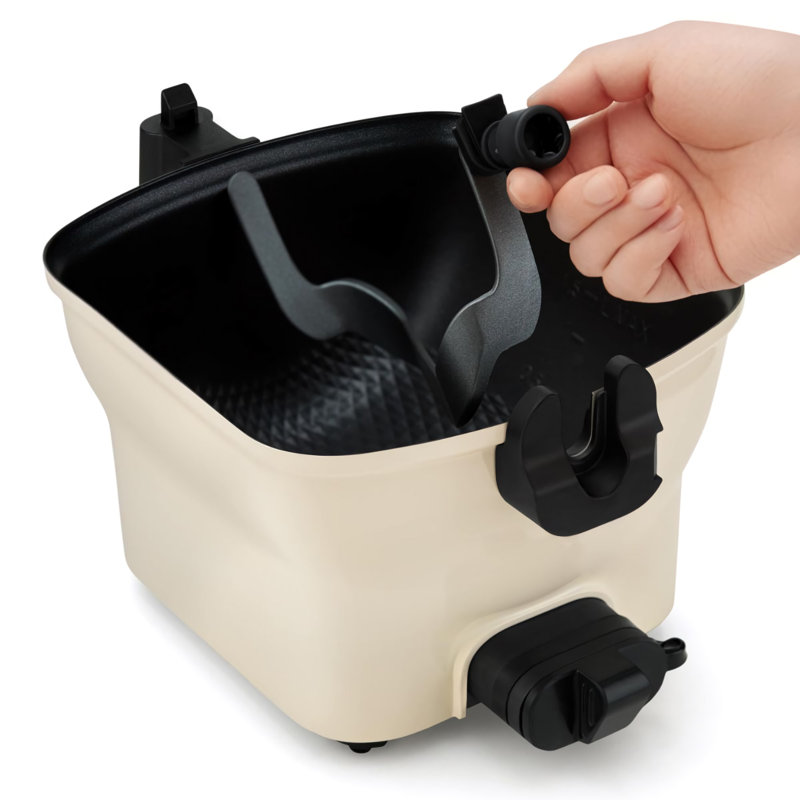 Friteuse à dinde d'intérieur avec minuterie 1,5 litre Intexca Inc, Blanc