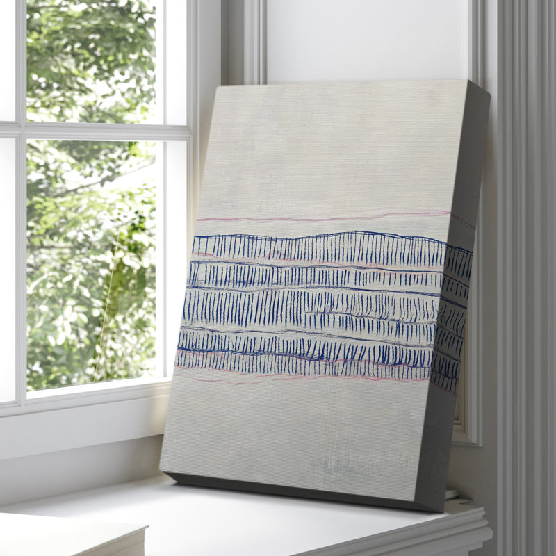 Abstrait, toile tendue avec châssis de CDL XXVII - Prêt à être accroché, H 48 po x l 32 po