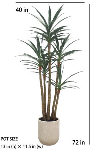 6' Artificial Yucca Tree