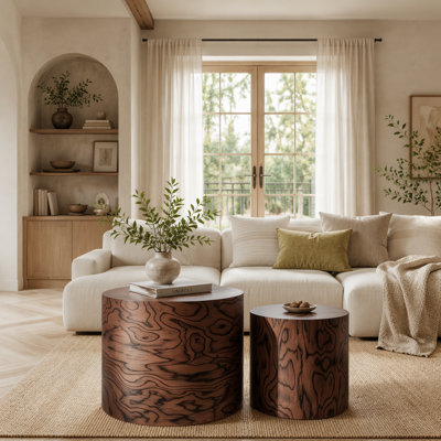 Ensemble de 2 tables basses gigognes