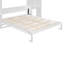Grand lit escamotable avec bureau pliable, coiffeuse et armoires de rangement intégrées-441259667