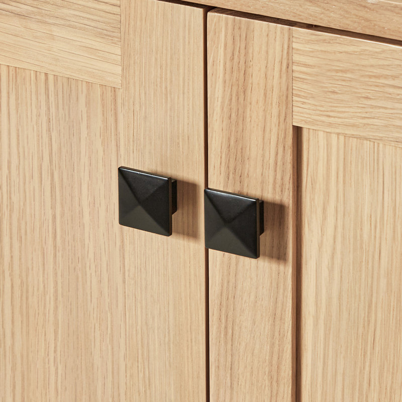 Cambridge 37'' W Single Vanity, Pure White Quartz, Oak, Rectangular