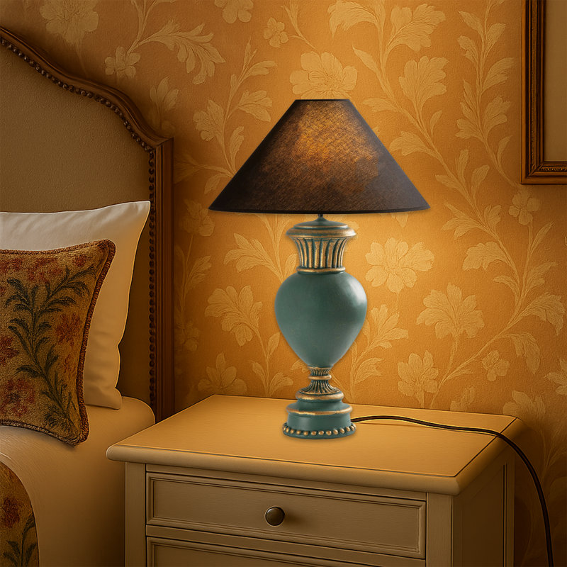 Lampe de table Vintage, Noir