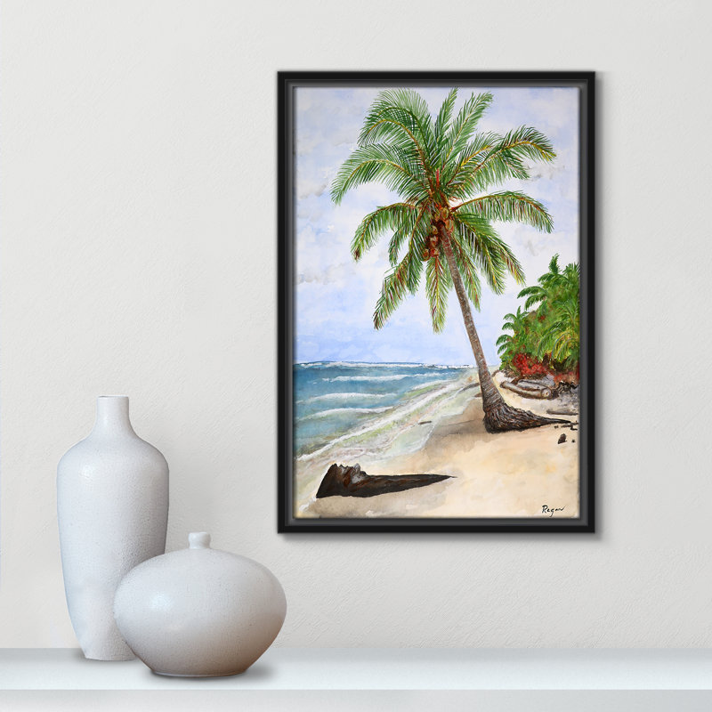 «Rashebia Paradise Print» par Mike Ragan pour, Noir, H 19,5 po x l 13,5 po