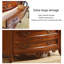 Armoire d'appoint en bois manufacturé brun massif