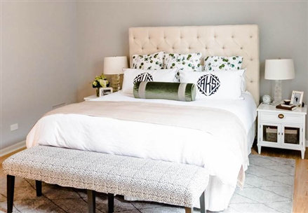 Leigh Upholstered Headboard, King, Encore Sprout, Espresso
