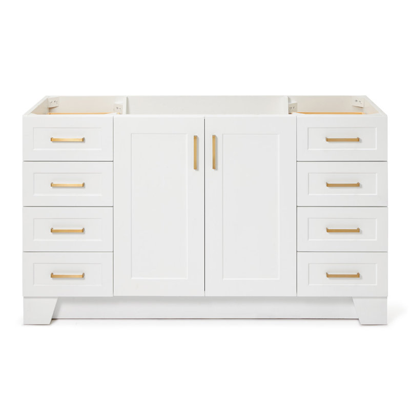 60" Single Bathroom Vanity Base Only, White