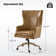 Heeg 47'' H Genuine Leather Tilting Executive Chair with High Backrest