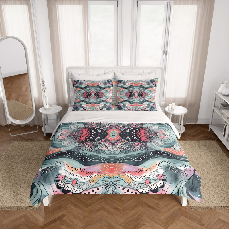Abstract Duvet Cover, King Duvet Cover + 2 King Shams