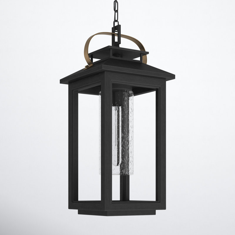 Nat Outdoor Hanging Lantern, Black