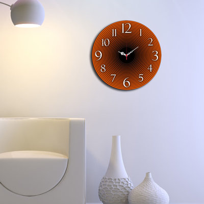 Elegant Decorative Wall Clock, 15.7 in Diameter | 100% MDF with 0.2 in Thickness | Stylish Home Decor for Living Room, Office & Bedroom | Modern Design, Perfect for Timely Elegance & Functionality