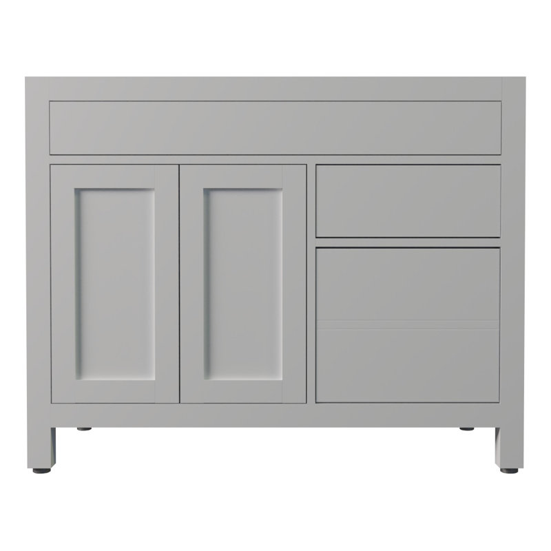 Dayton 42'' Single Bathroom Vanity Base Only, White