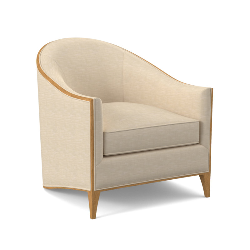 Atelier Barrel Chair, Amber, UV-Rollo Linen
