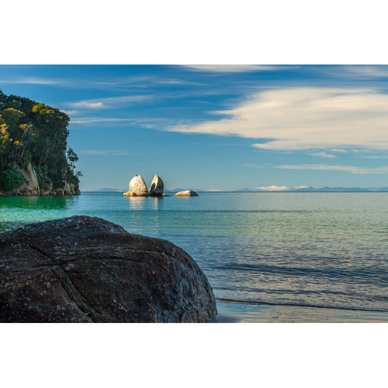 Split Apple Rock by Boyshots - Wrapped Canvas Print, 30cm H x 46cm W