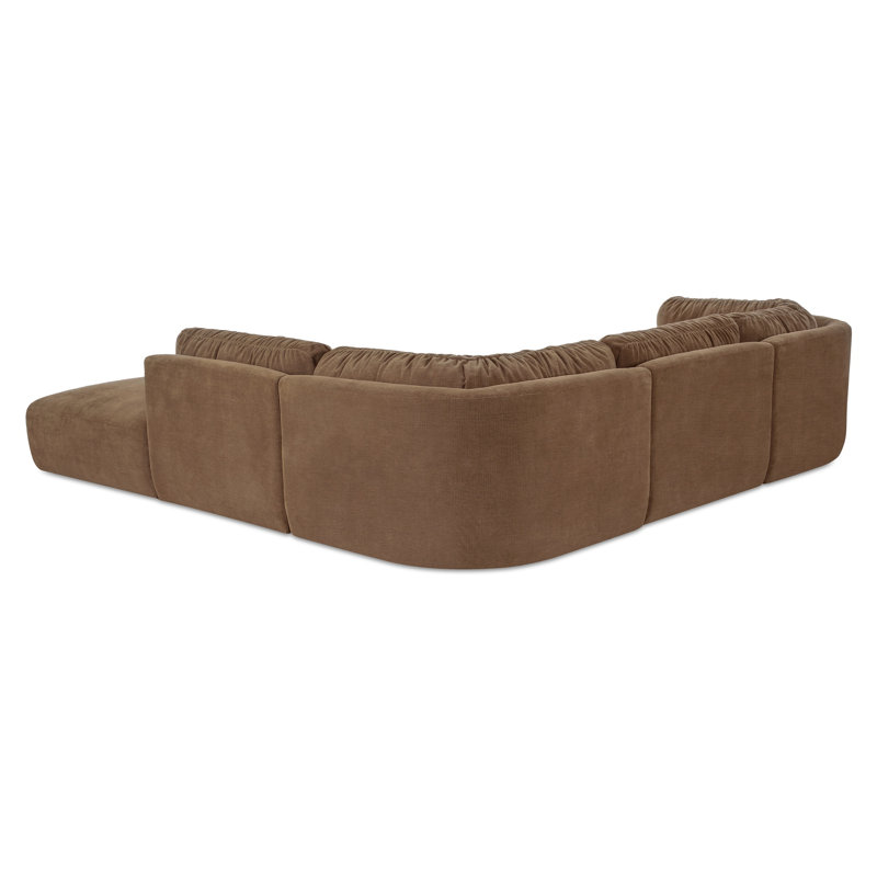 Matina Dream Modular Sectional Oatmeal, Tan Polyester