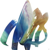 Scripted 4 Painting by Jennifer Hollack Raboin