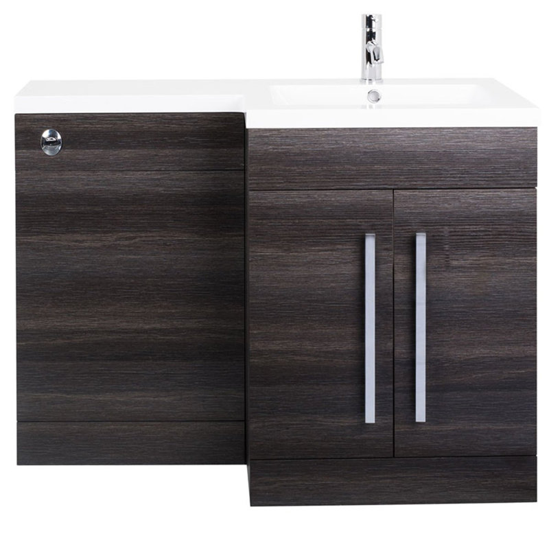 Buhler 1100mm Single Bathroom Vanity with Polyglomerate Basin, Charcoal