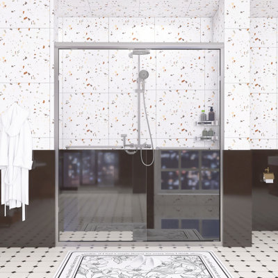 Aluminum Frame Double Sliding Shower Door