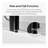 43 in. W * 58 in. H Frameless Folding Shower Doors for Bathtub, 1/4" (6mm) Thick SGCC Tempered Glass Door, Bathroom Pivot Tub Glass Door-112318553