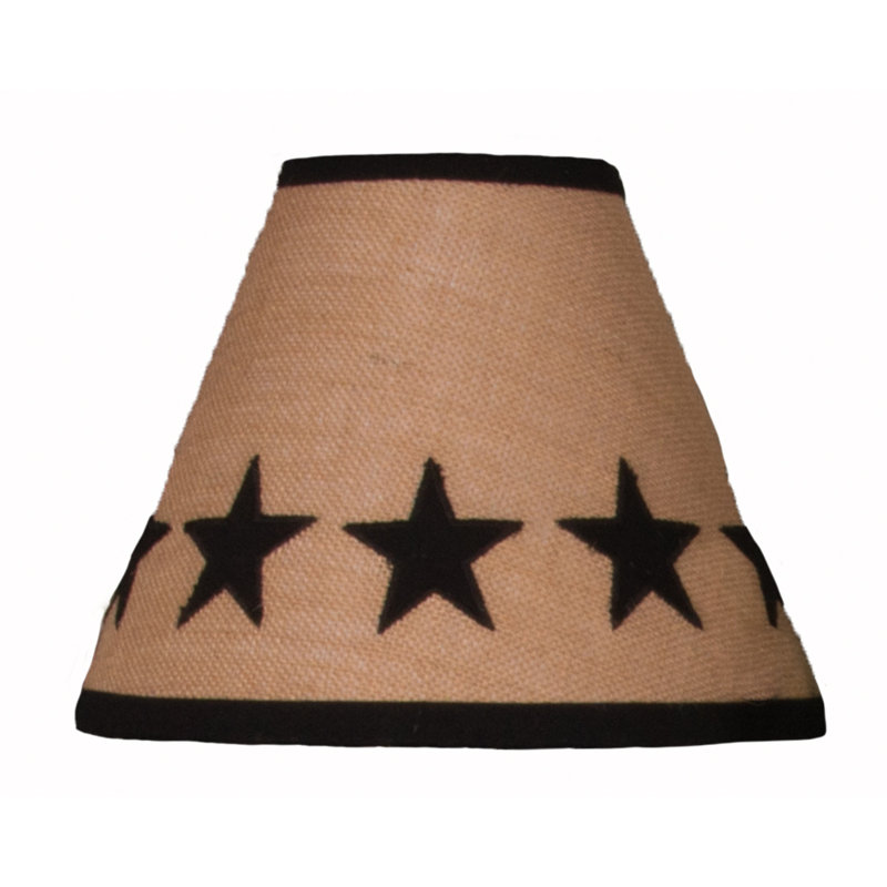 Abat-jour empire en rotin, Noir / beige, H 11 po x l 14 po x P 14 po