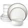 12 Piece Porcelain China Dinnerware Set - Service for 4