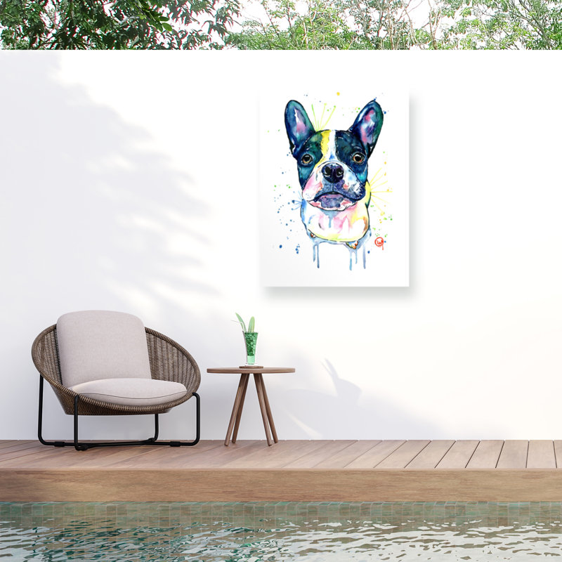 Toile d'extérieur bouledogue français Lisa Whitehouse, H 14 po x l 19 po