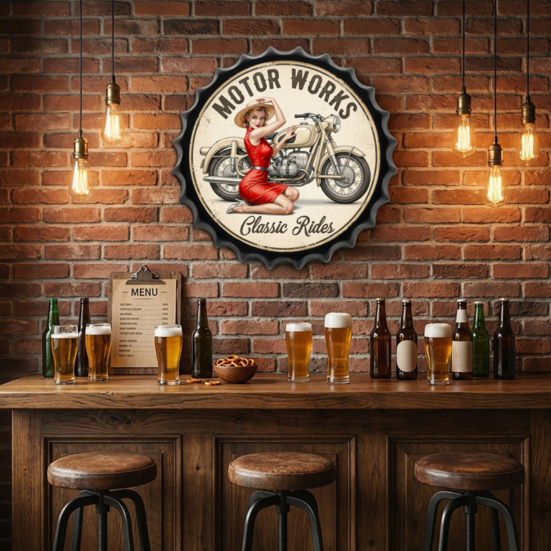 Motor Works Bottle Caps