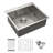 Dieneke 25'' L Single Bowl Stainless Steel Kitchen Sink