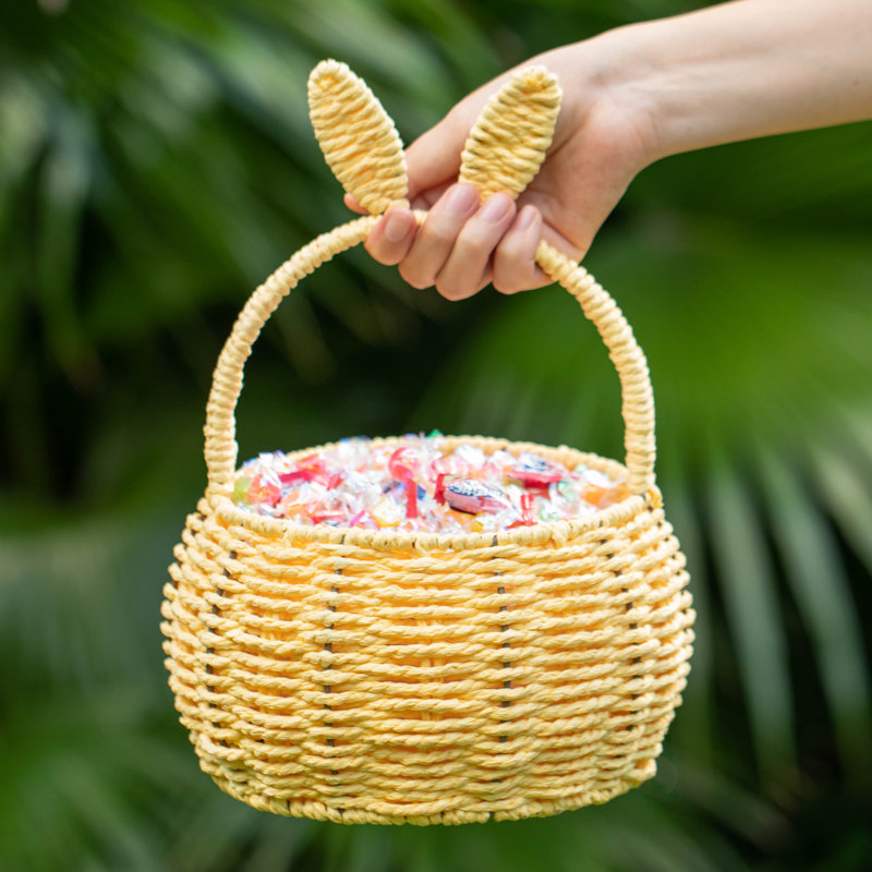 Wicker Picnic Basket, Woven Willow Empty Easter Gift Baskets